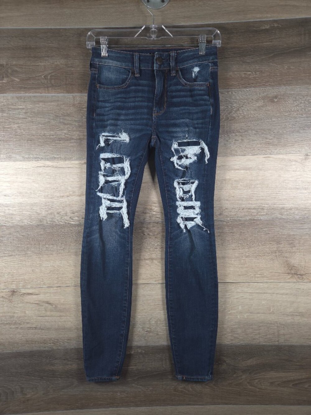 American Eagle 360 Ne(x)t Level Hi-Rise Distressed Jegging Women's 2R‎